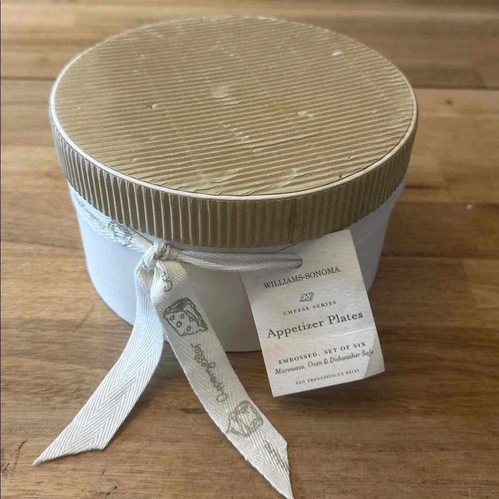 WILLIAMS SONOMA “Cheese Series” appetizer plates
